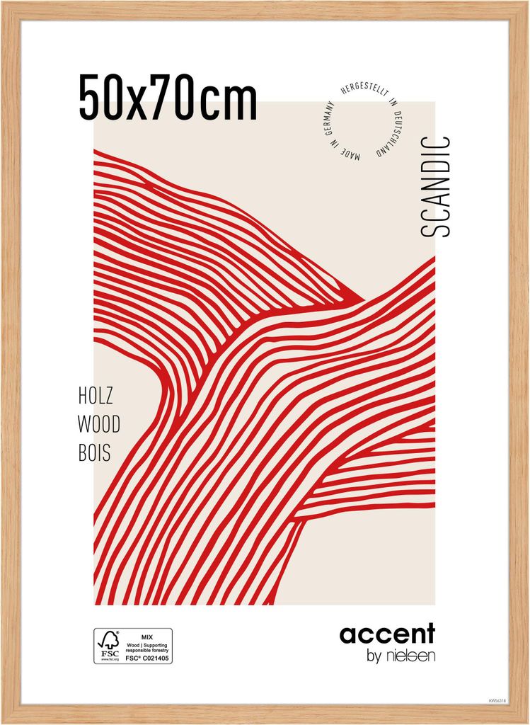 accent by nielsen Holz Bilderrahmen Scandic, 50x70 cm, Produktbild 