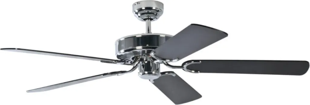 Ventilatore Soffitto Design 132cm Potkuri Acciaio Nero | Pepeo Home