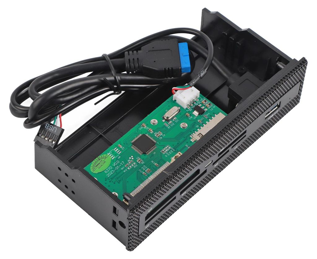 PC-interner Kartenleser USB 3.0-Anschluss M2 SD MS XD CF TF Armaturenbrett-Vorderseite