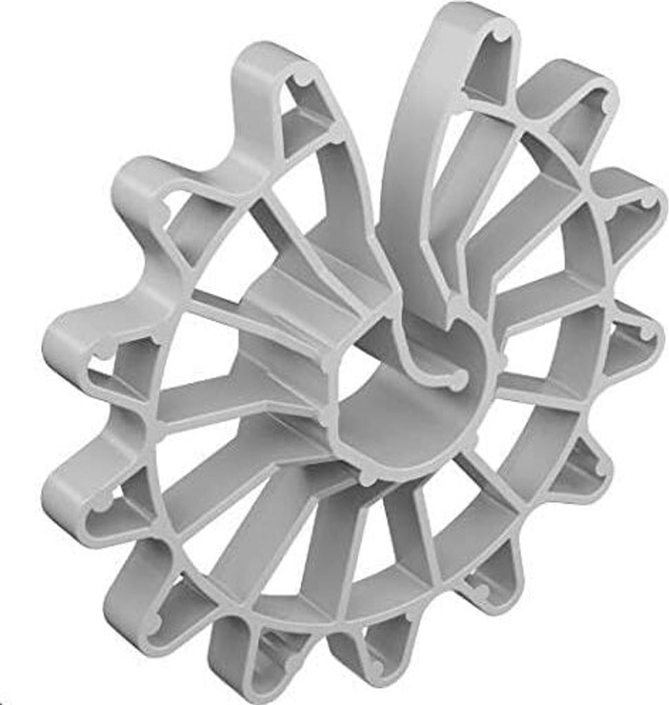 Miko 100Stk. Abstandhalter Senkrechte Bewehrung 50 mm – Sternabstandhalter Baustahlabstandhalter – Robuste und langlebige Distanzstücke für...