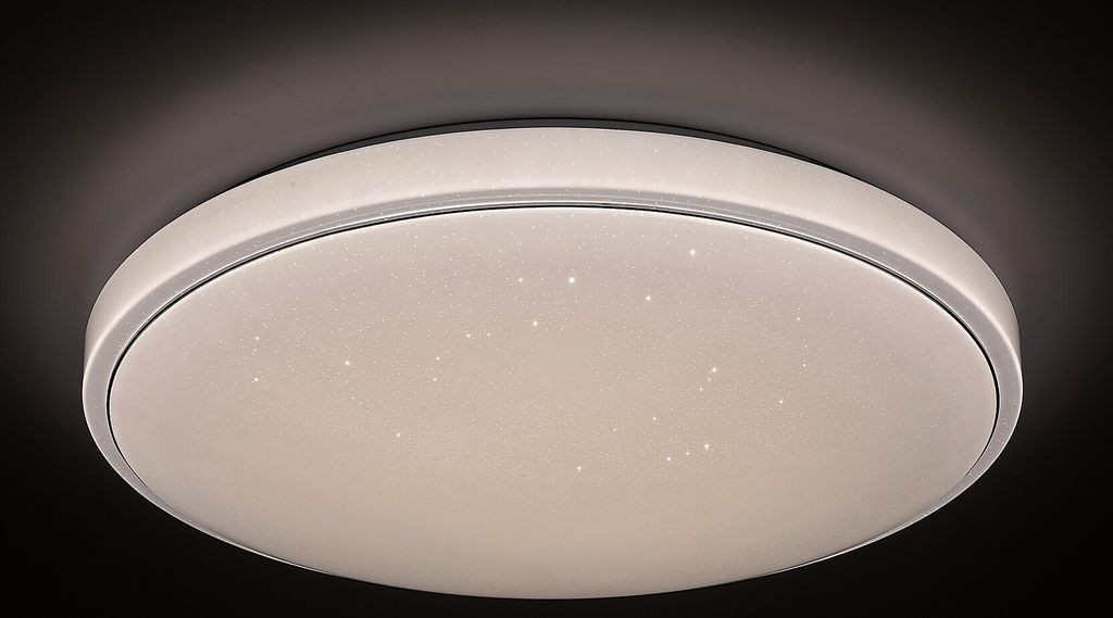 Rabalux 2118 Deckenleuchte Bruce, 60W, 4800lm, weiß, rund, rgb, dimmbar, ø750mm