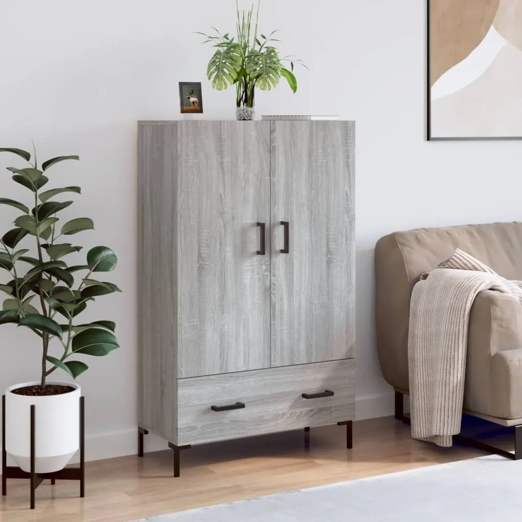 Credenza Grigio Sonoma 69,5x31x115 cm - Mobile Multiuso Soggiorno Robusto