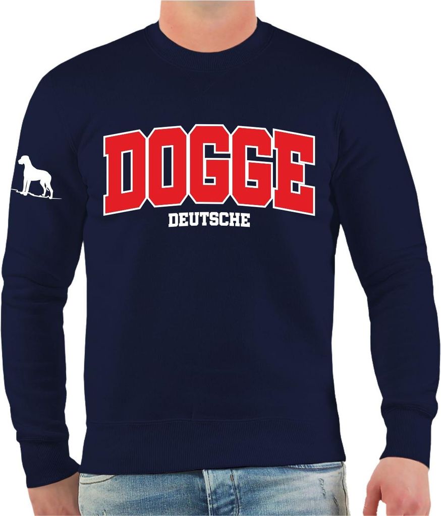 Herren Sweatshirt Deutsche Dogge LOGO