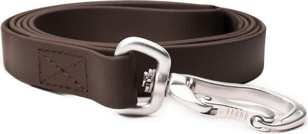 Mystique Biothane Leine Robust 25mm 1m braun