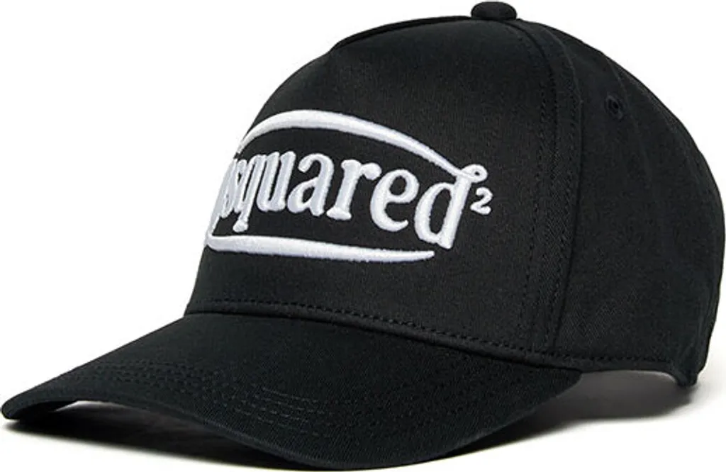 Casquette Noire Ajustable Dsquared2 Kids DQ2919 Junior Taille 52 cm