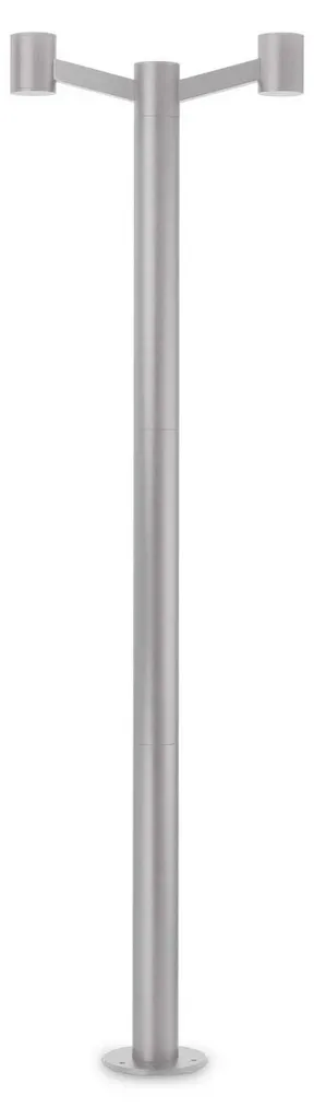 Ideal Lux Clio MPT2 Grigio 249513 Borne Extérieure E27 2x60W IP44 Gris