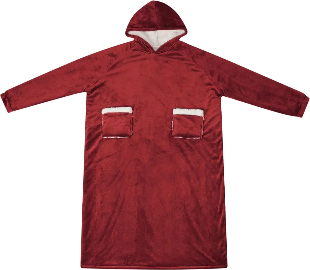 Sweat Plaid Bordeaux M en Molleton Doux - Confort Thermique et Flanelle