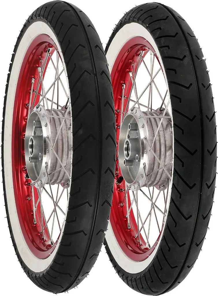 Paire de roues 16 pouces pour restaurer une mobylette de collection