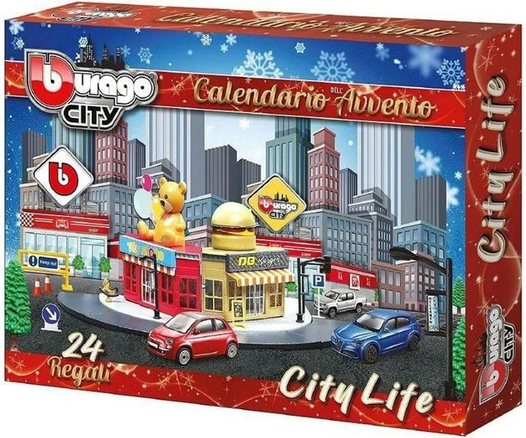 Calendario dell'Avvento della città di Bburago Immagine del prodotto 