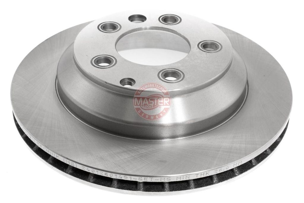 MS 24012801491-PCS-MS Bremsscheibe (1x Stück) Hinterachse für PORSCHE CAYENNE (92A)