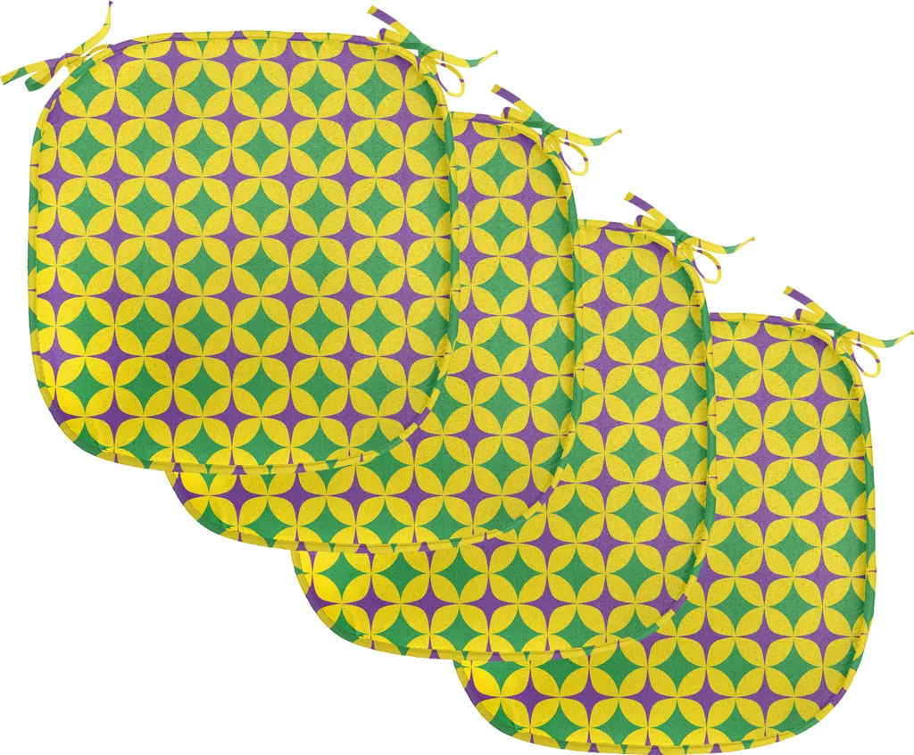 Coussins pour Salle à Manger et Cuisine Lot de 4 Galettes 40x40 Vert