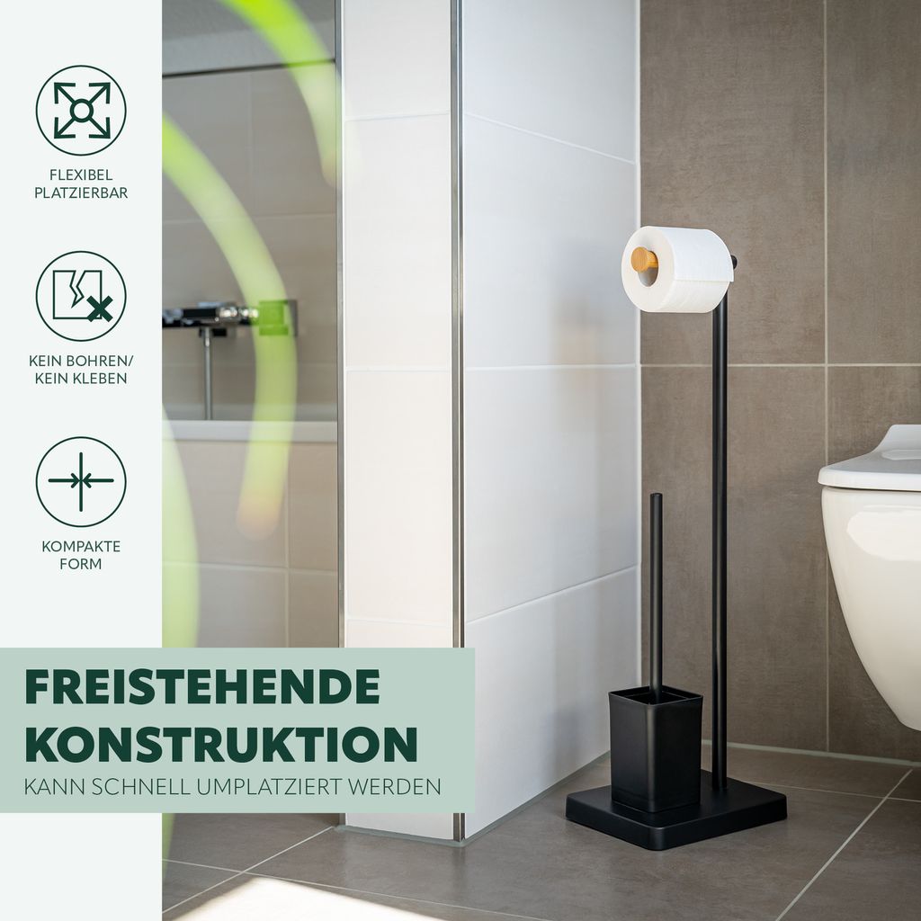 bremermann Stand-WC-Garnitur 2in1, WC-Bürste, Produktbild 3