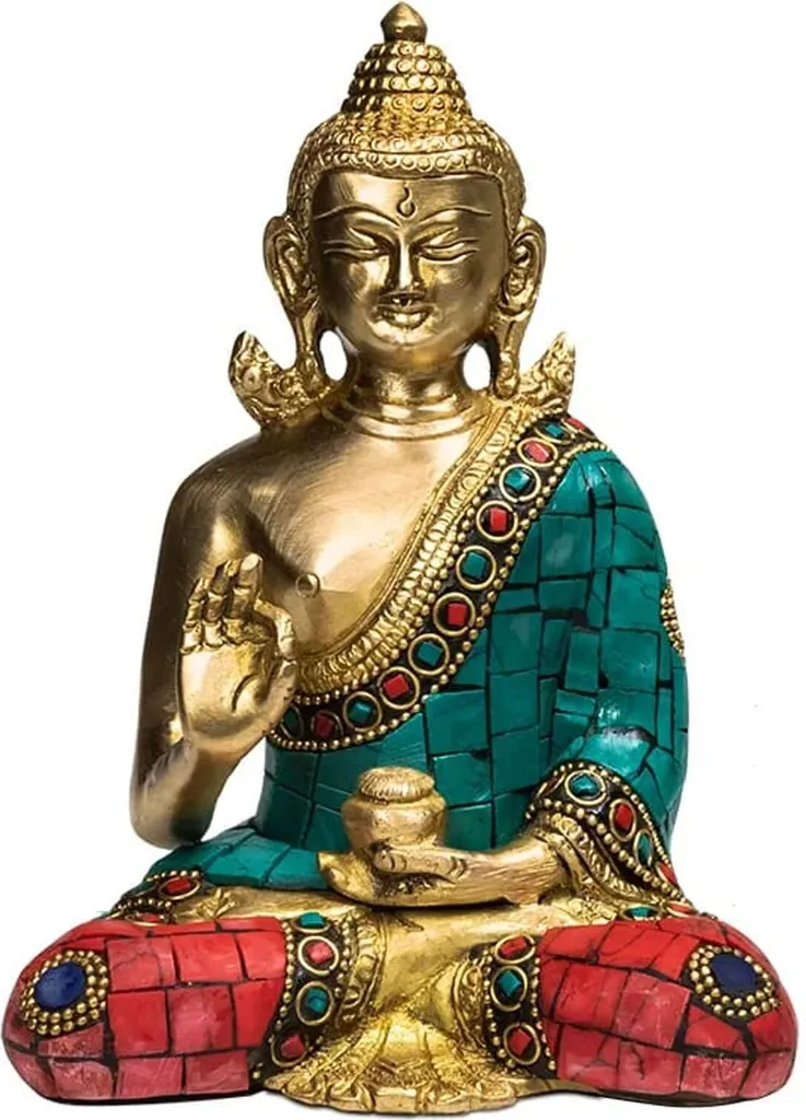 Statuette Bouddha Enseignant de 16cm pour Décoration Intérieure