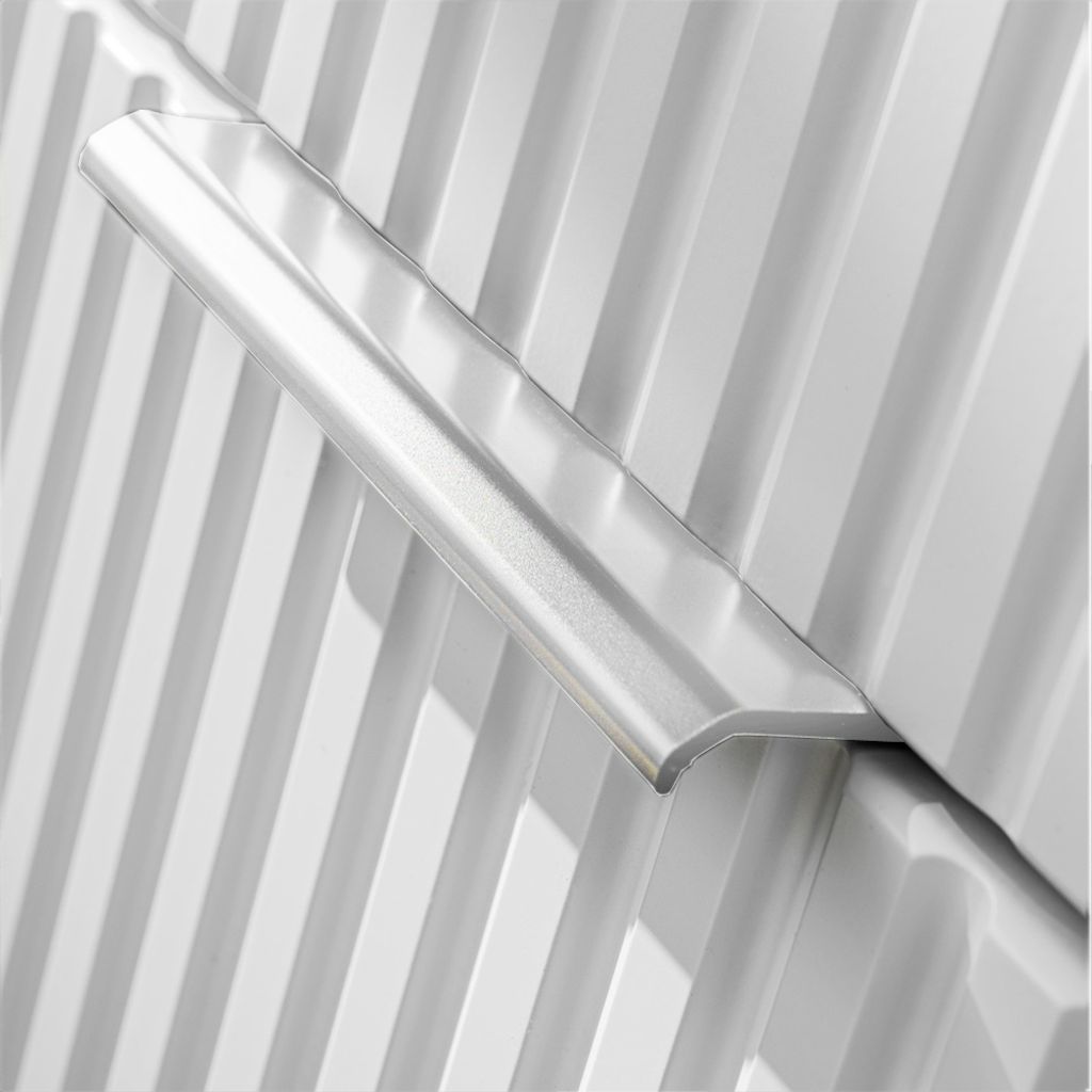 Waschtischunterschrank 80 cm in weiß matt mit gerillter Produktbild 7
