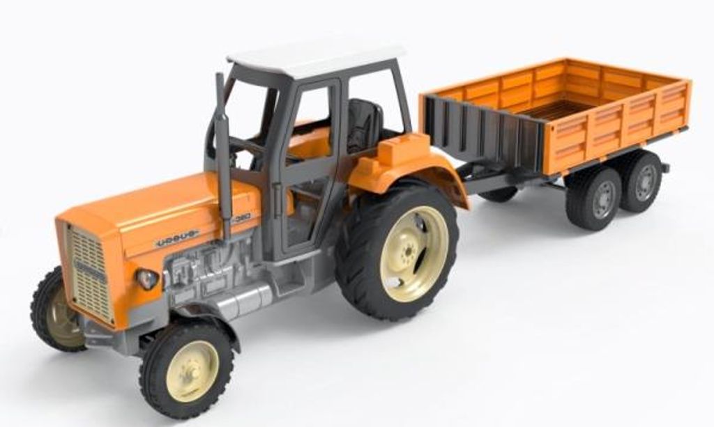 Polnischer Traktor Ursus C-360 1:10 mit Anhänger Produktbild 