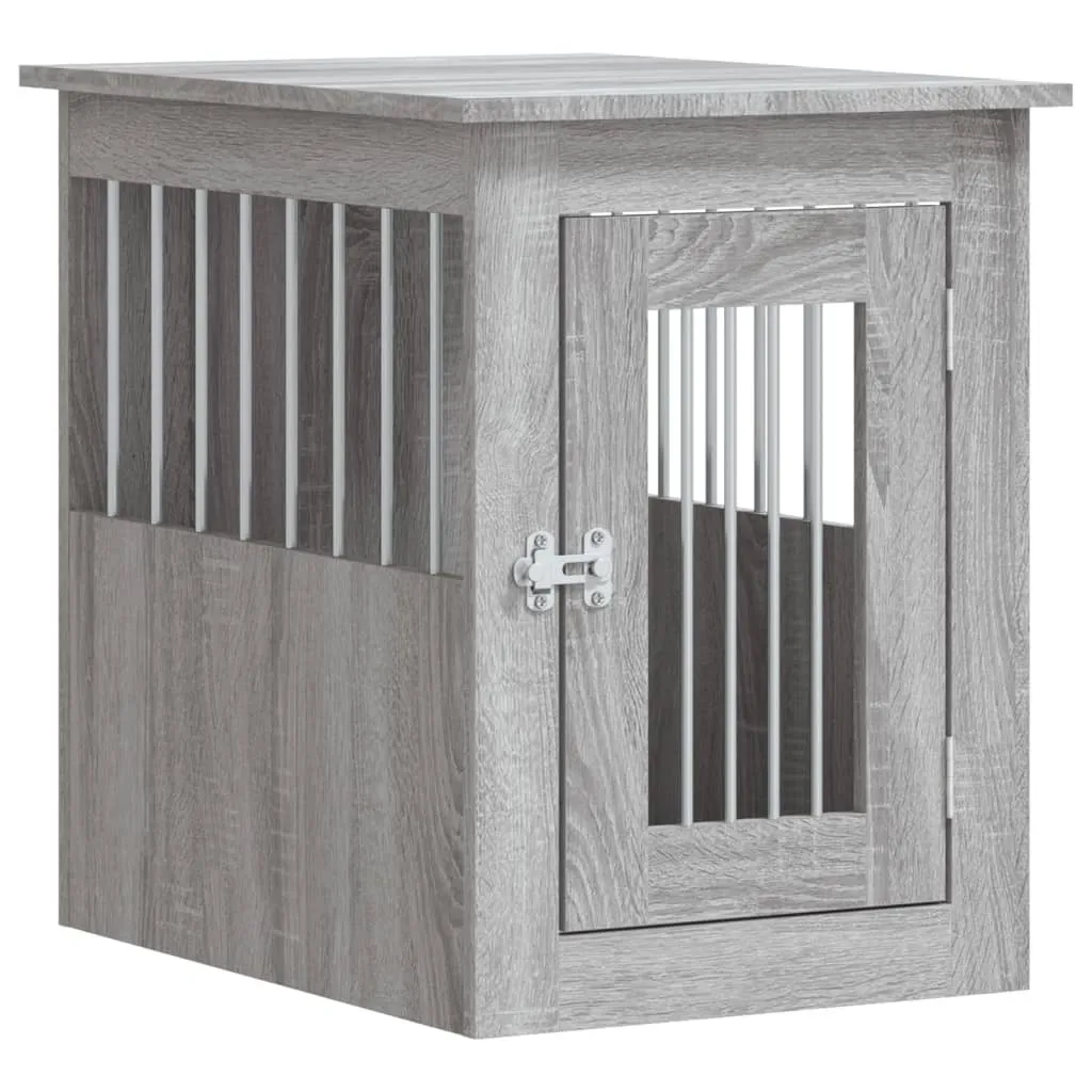 vidaXL Gabbia per cani in stile arredamento Grey Sonoma 45x62x59 cm Materiale a base di legno