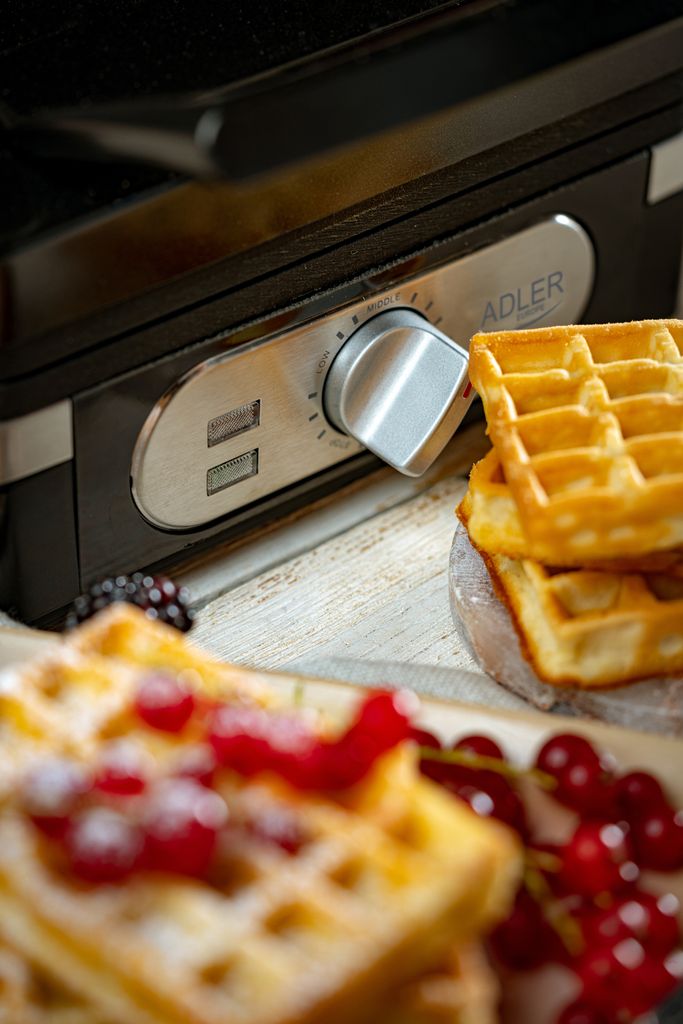 Adler AD 3056 Antihaft-Waffeleisen 2000 W Belgisches Produktbild 7