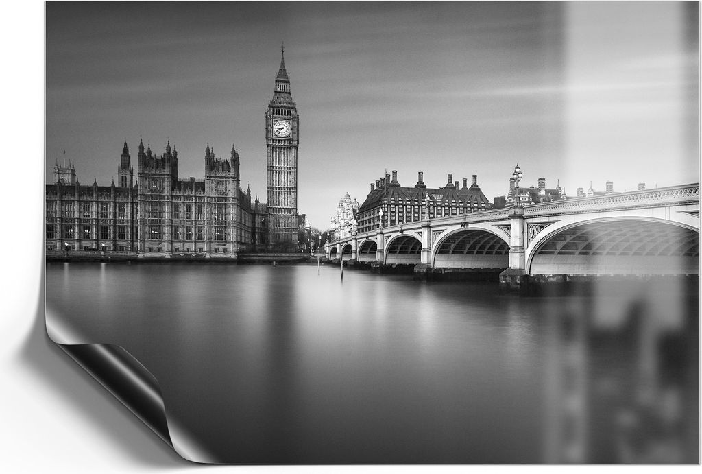 DEQORI Magnetmatte Universal 30x21 cm (A4) 'Londoner Zeitlosigkeit' Magnetfolie Kalender Planer
