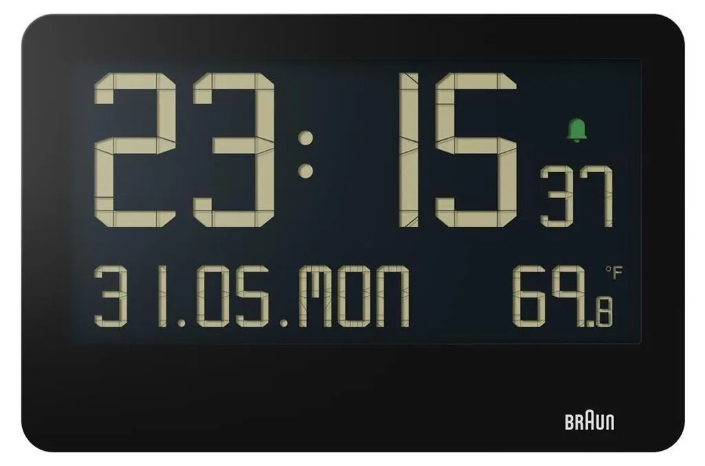 Braun BC14B Réveil Silencieux avec Rétroéclairage et Alarme Crescendo