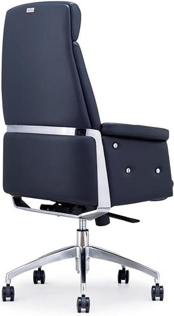 Leder Sessel modern in Schwarz