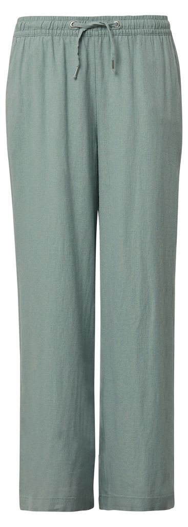 s.Oliver Hose mit weitem Bein, elastischem Gummizug und Leinenmix-Material