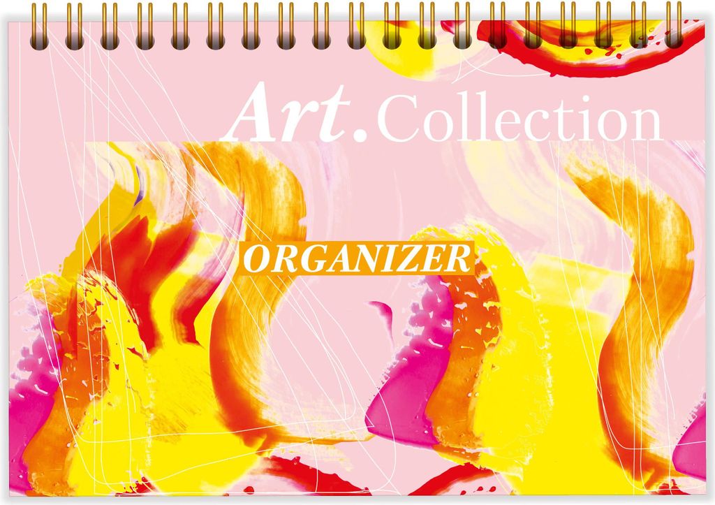 Tischkalender 2024/2025 Der ideale Tisch-Organizer ohne Datum mit stabilem Hardcover und Spiralbindung aus der Art.Collection von Stay Inspired