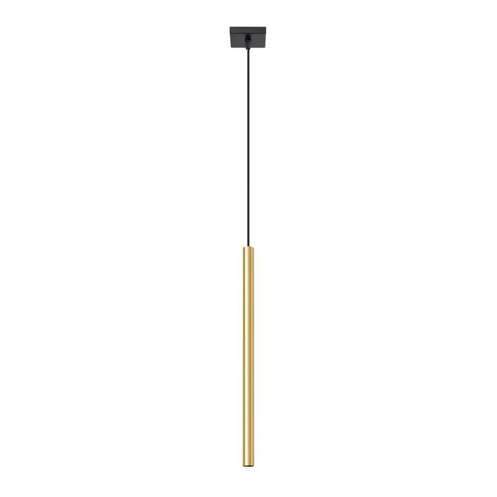 Suspension PASTELO 1 Or Poli G9 Sollux Lighting - Luminaire Acier 8cm