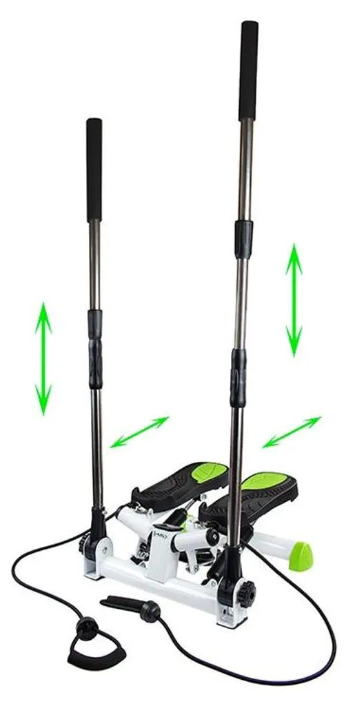 Stepper réglable avec guidon anti-chute pour sport doux à la maison