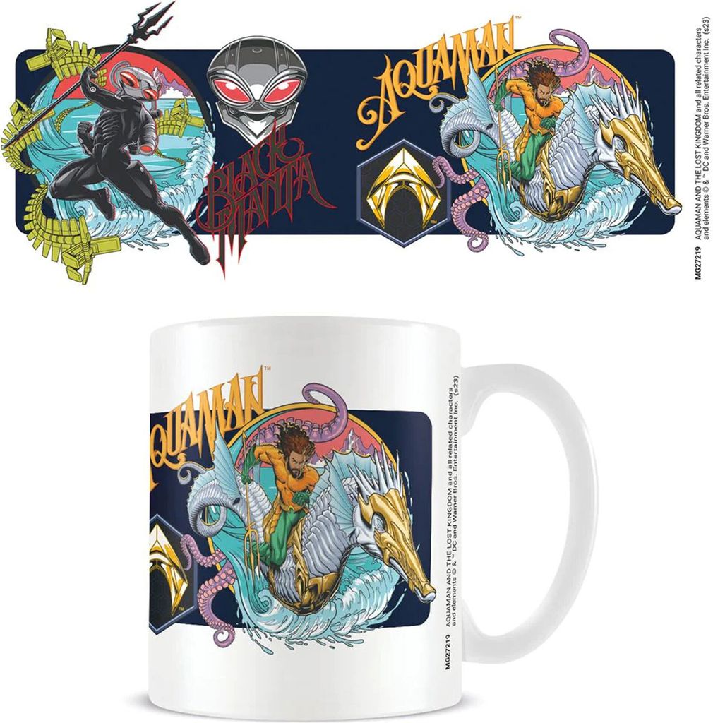 Aquaman - Lizenz Tassen - vs Black Manta