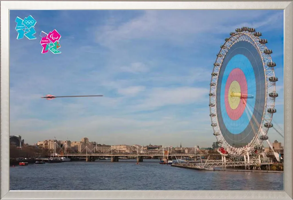 Set Poster Londra 2012 On Target Chalkin + Cornice Alluminio Shinsuke