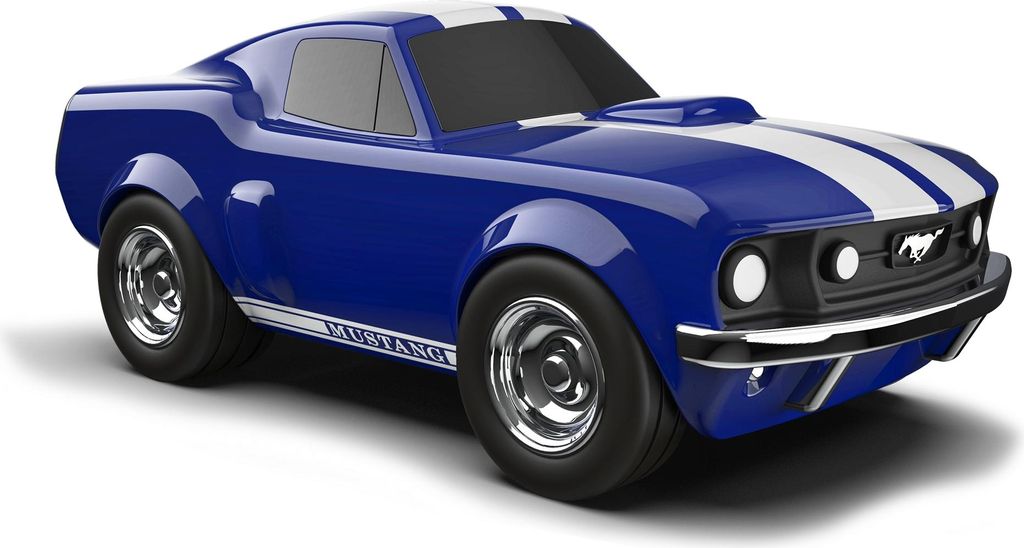 Baghera Modellauto Rennwagen Ford Mustang blau – 19x9.5x7,5cm - ab 3 Jahre