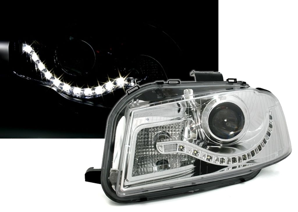Eagle Eyes Scheinwerfer Set für Audi A3 8P + 8PA Sportback, Bj. -6/2008 Halogen