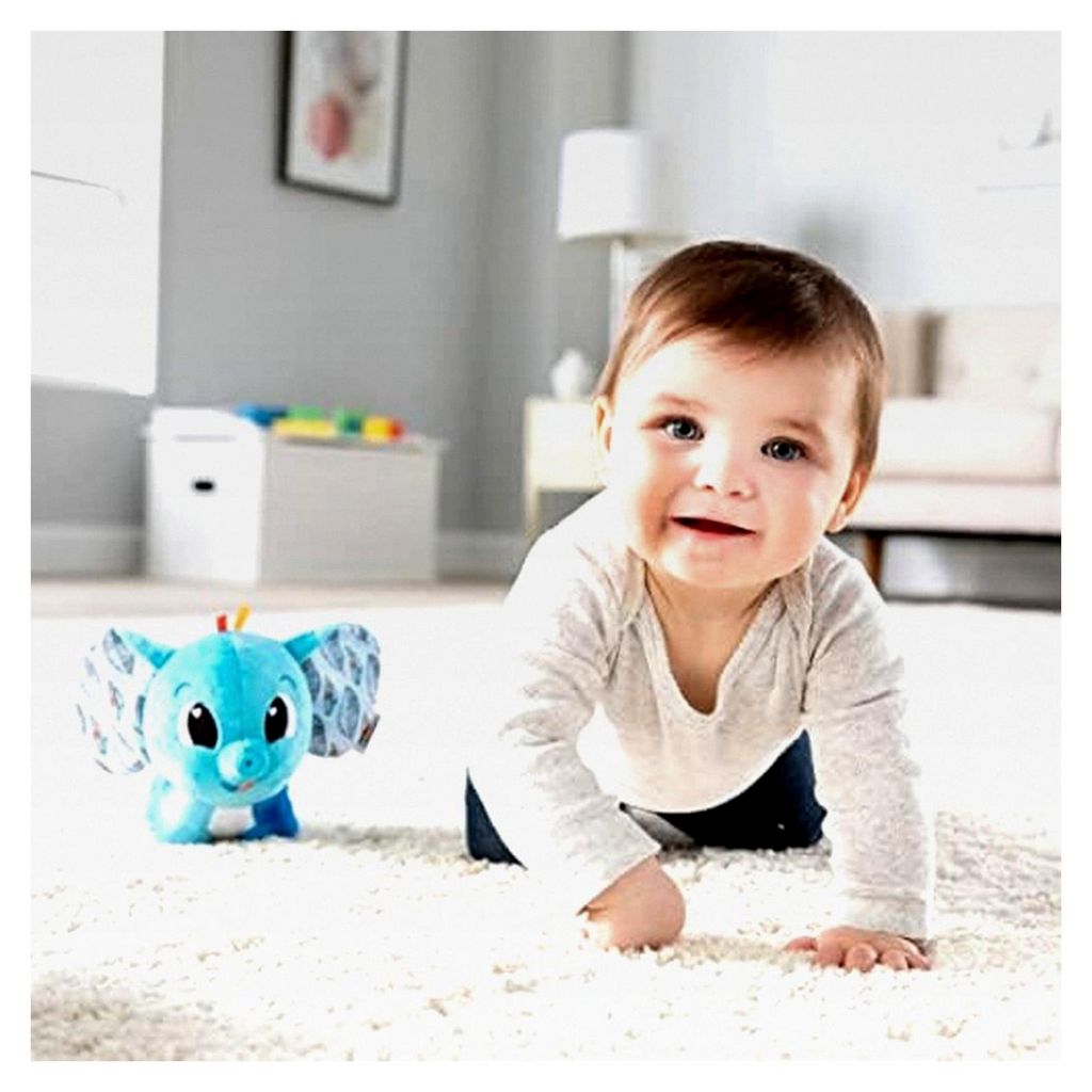 Puffaboo Elefant, Babyspielzeug für Neugeborene, sensorisches Spielzeug für Babys, Geschenk für frischgebackene Eltern, Entwicklungsspielzeug f...