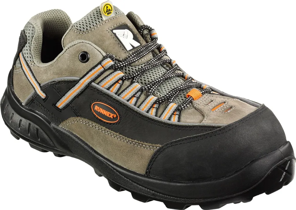 Basket de sécurité S2 ESD TeamStar Taille 45 pour Homme en Noir et Orange