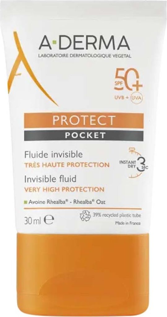 A-Derma Protect Pocket Fluído Invisível SPF 50 30ml