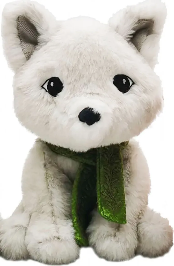 Peluche renard polaire blanc Pourquoi pas ? Jouet éveil enfant 25cm