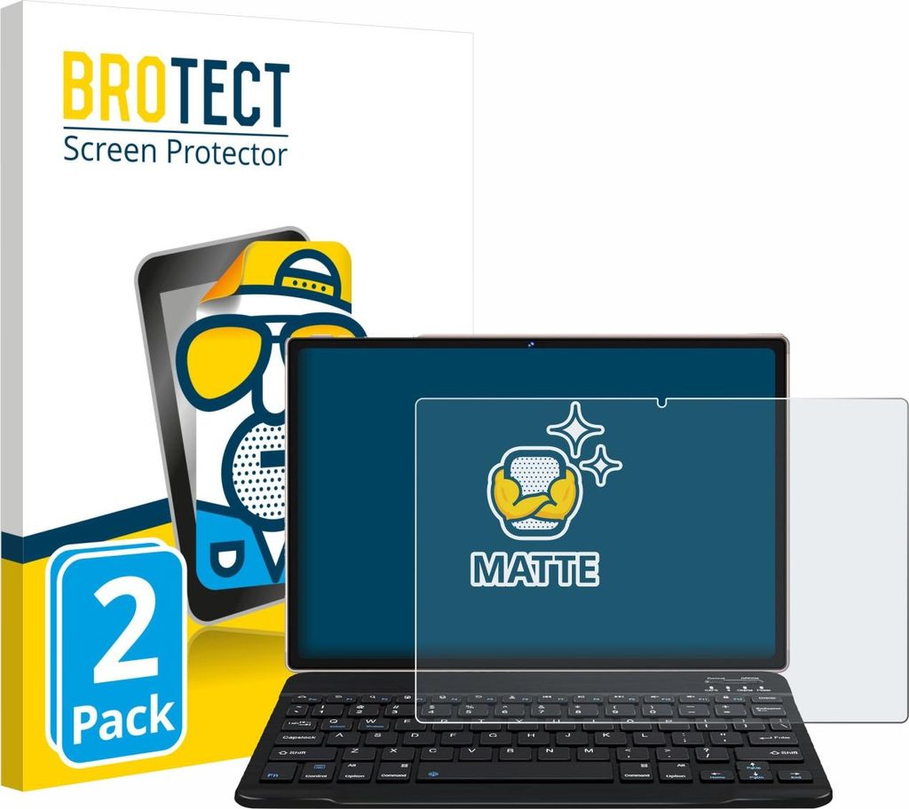 2x BROTECT Schutzfolie für DEERTiME E9 10.1" Displayschutz Displayschutzfolie Folie Matt Entspiegelungsfolie
