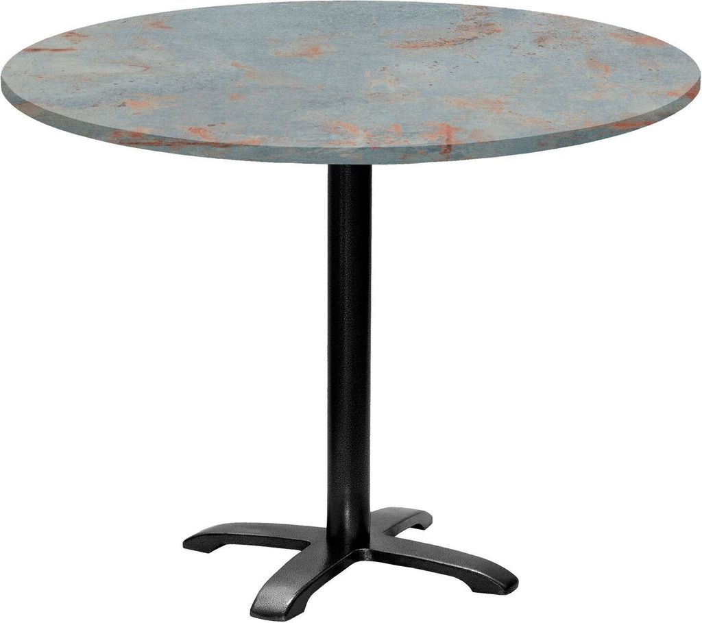 Runder Tisch Ø 110 cm – Modell Bazila in Rostgrau