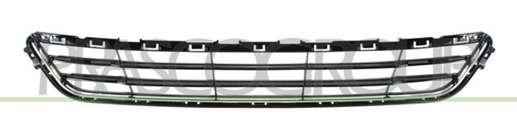 PRASCO Lüftungsgitter Grill Stoßfänger für FORD Mondeo V Kombi (CF) Schwarz