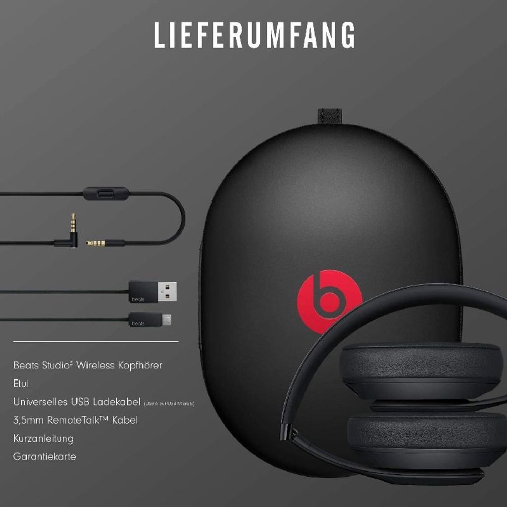 Beats Studio³ Wireless mattschwarz Obrázok produktu 23