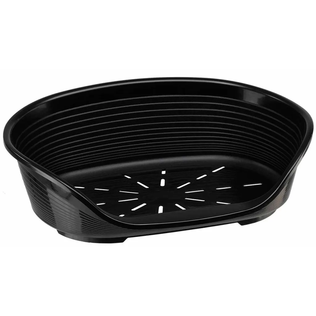 Cesta Cane Ferplast Siesta Deluxe 8 - Nera 82x59cm Antisdrucciolo - 1