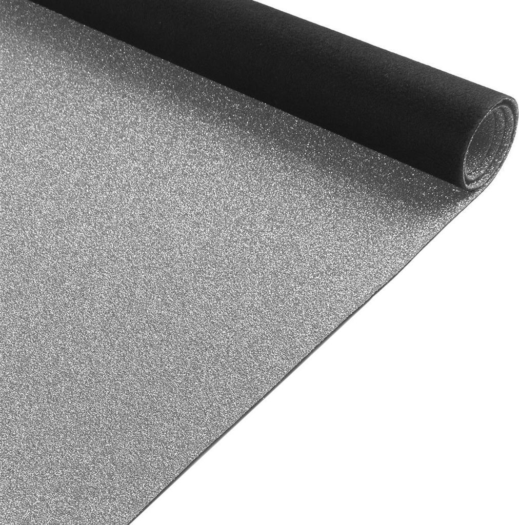 Primaflor Eventteppich GLIMMER - Silber - 2,00m x 2,50m - Meterware - Schwer Entflammbarer Messeteppich, Rutschfester Hochzeichtsläufer, Läufer f...