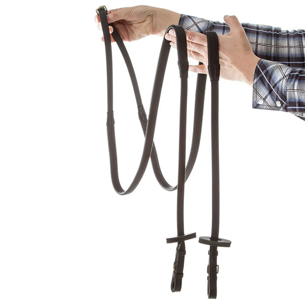 Rênes de filet en caoutchouc Horseware Micklem pour cheval