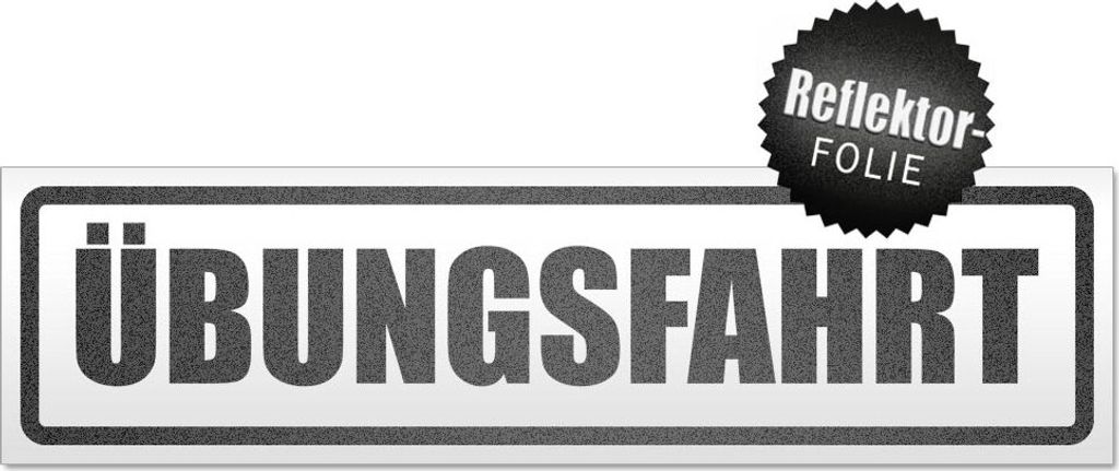 Ãbungsfahrt Magnetschild Schild magnetisch