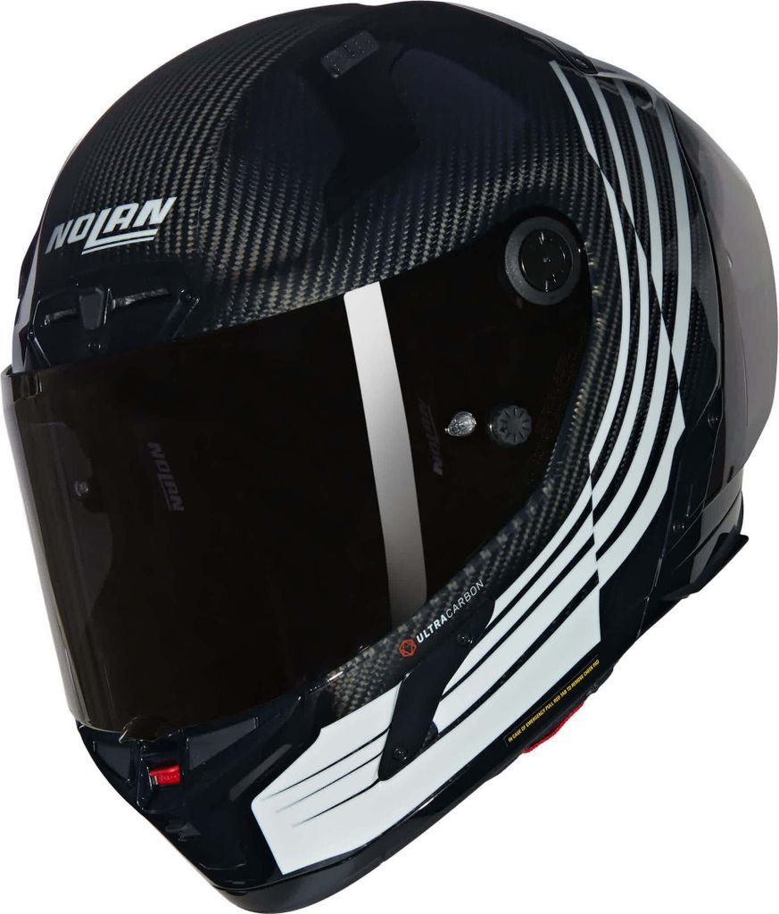 Integralhelm NOLAN X-804 RS ULTRA CARBON Ala 345 Karbon Schwarz Weiß größe XL