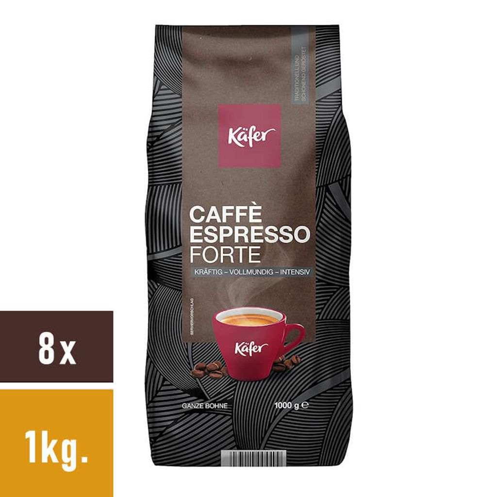 Käfer Caffè Espresso Forte Bohnen 8x1kg.