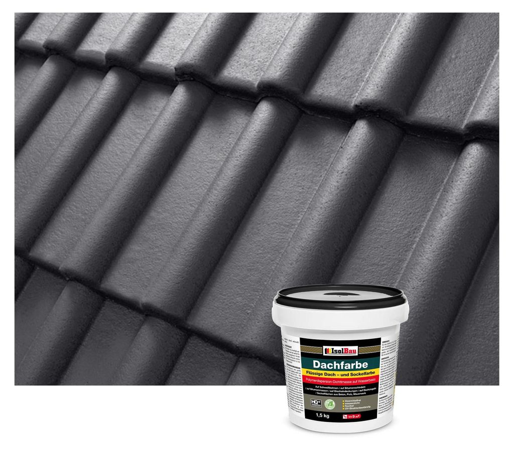 Isolbau Dachfarbe Anthrazit 1,5 kg Sockelfarbe Produktbild 