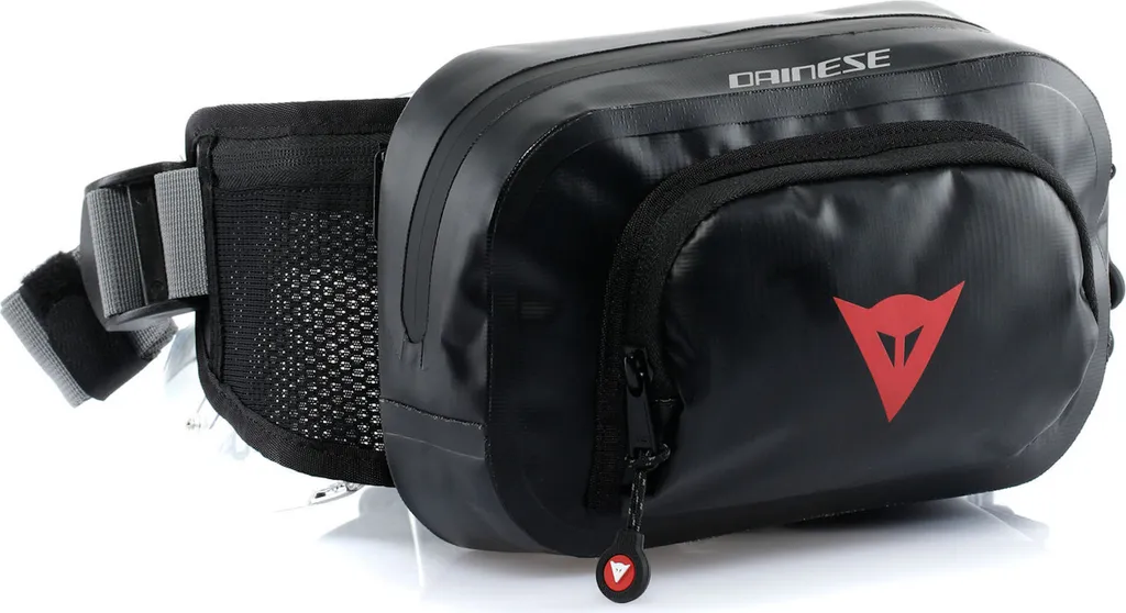 Sac banane Dainese Explorer 1.8L Noir - Sacoche de Taille Moto et Voyage