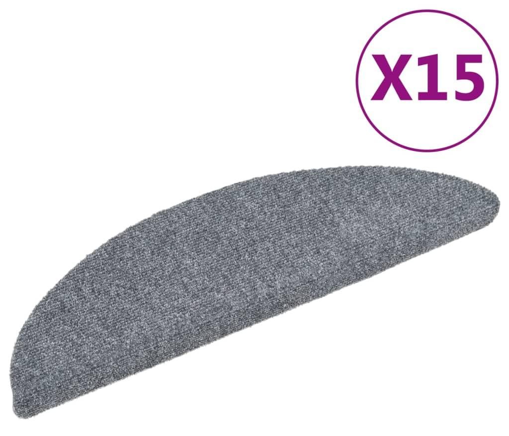 vidaXL Maty pod stopnie Samoprzylepne 15 szt. 56x17x3 cm Zdjęcie produktu 