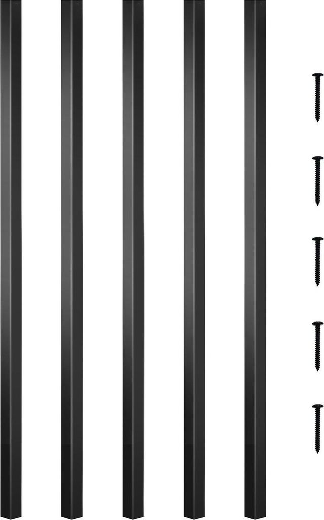 Deck Balusters, 101 Pack Metal Deck Spindles, 26"x0.75" Staircase Baluster With Screws, Aluminum Alloy Deck Railing for Wood and Composite Deck, Sq...